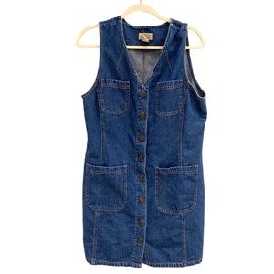 St. John's Bay Blue Denim Midi Dress